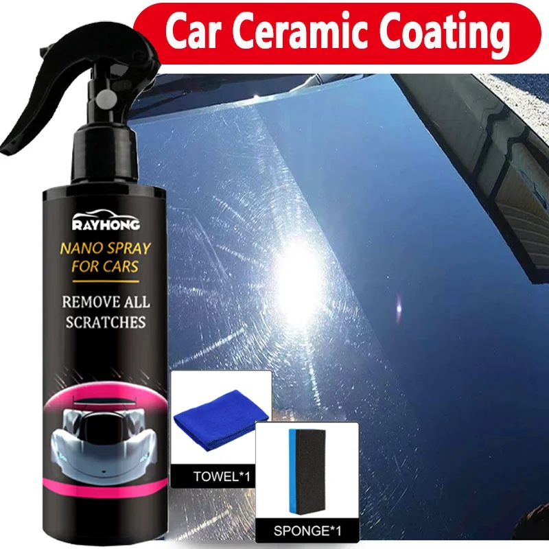 Nano Liquid Coating - طلاء سيراميك للسيارات، رذاذ شمع كريستالي