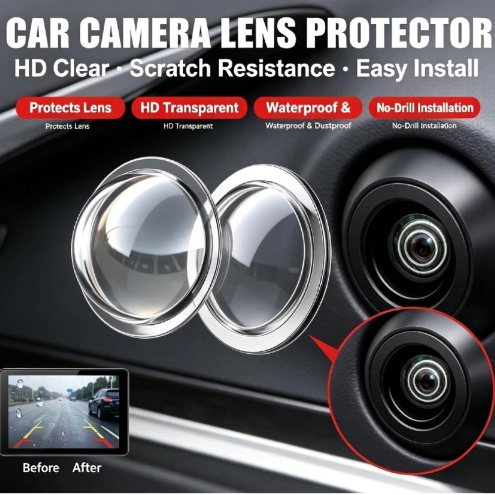 Camera Lens Protector - قطعتان من واقي عدسة كاميرا السيارة،
