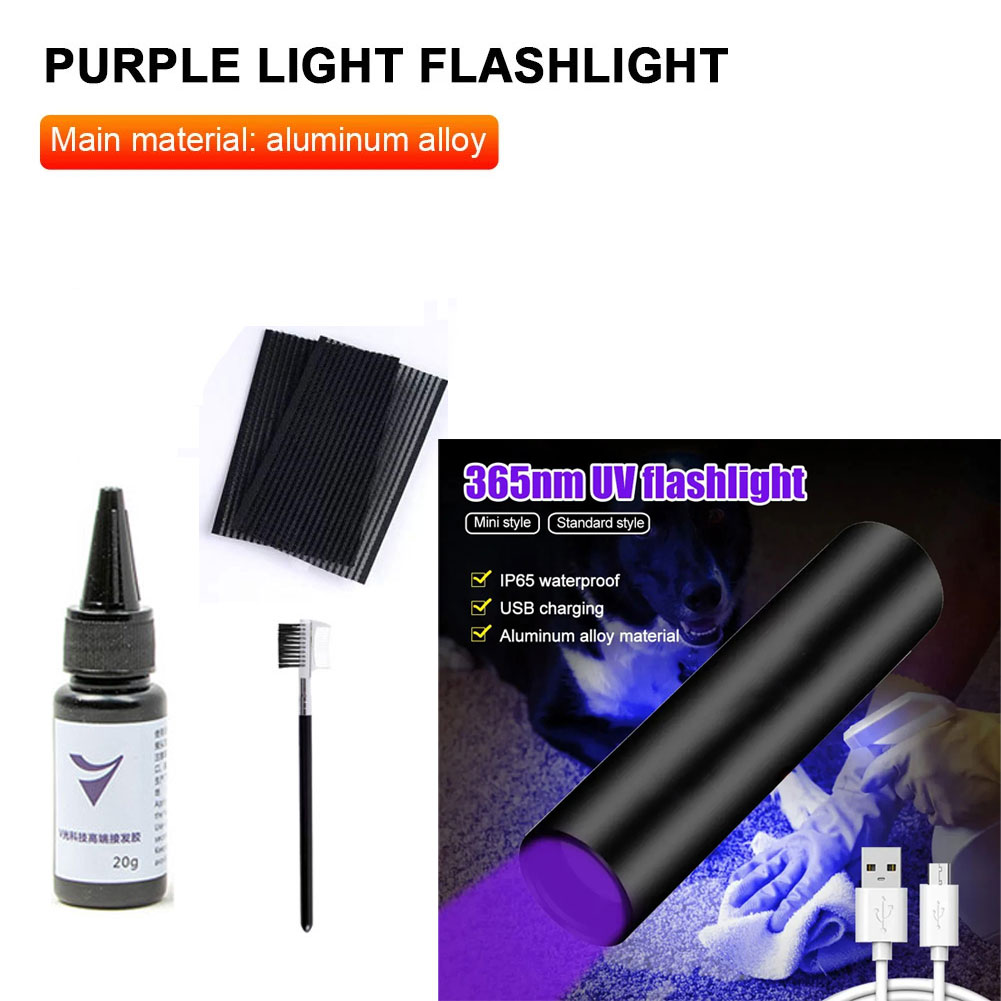 طقم غراء تمديد الشعر بالأشعة ف - مراجعة Liquid Uv Glue Kit وسعره